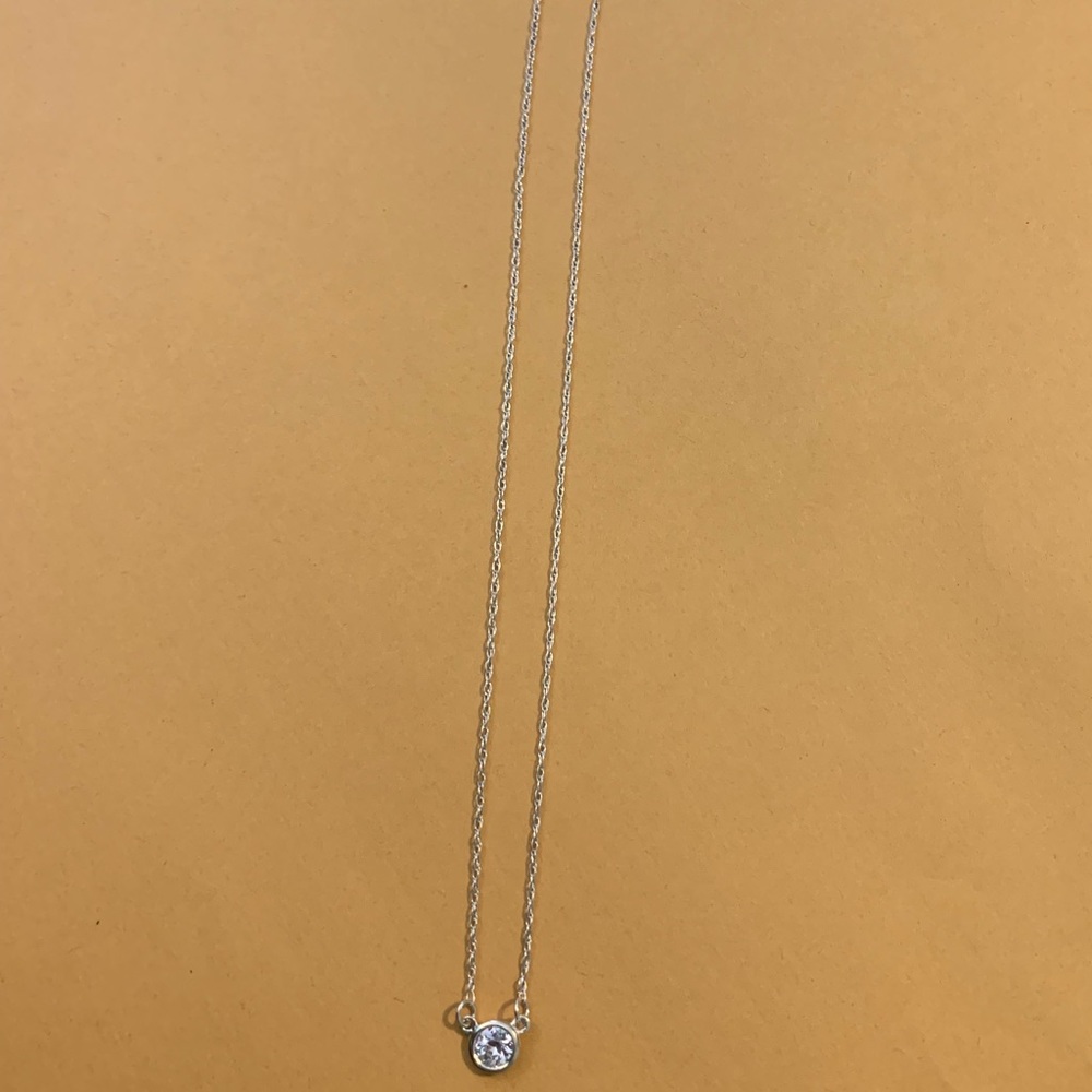 Sterling Silver and CZ necklace